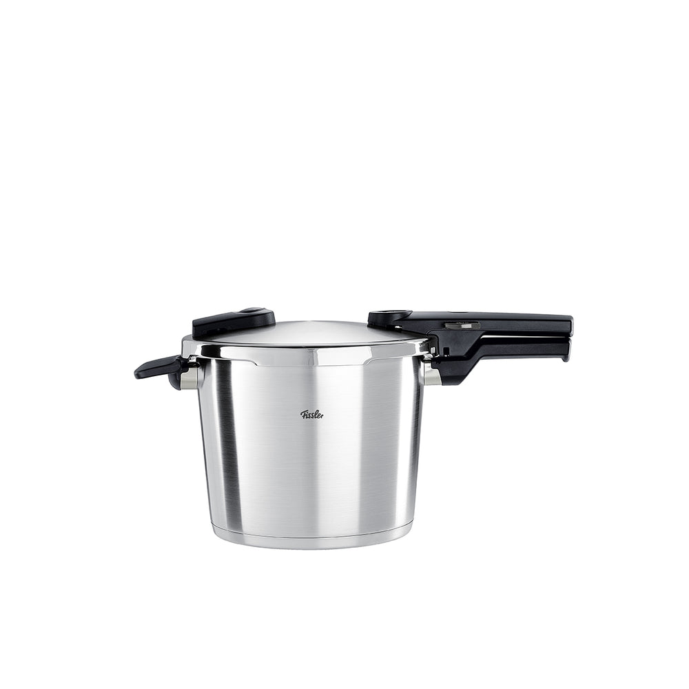 زودپز ويتاكويك 6 ليتر فیسلر مشكي بدنه براق Fissler Vitaquick 6/0 Ltr