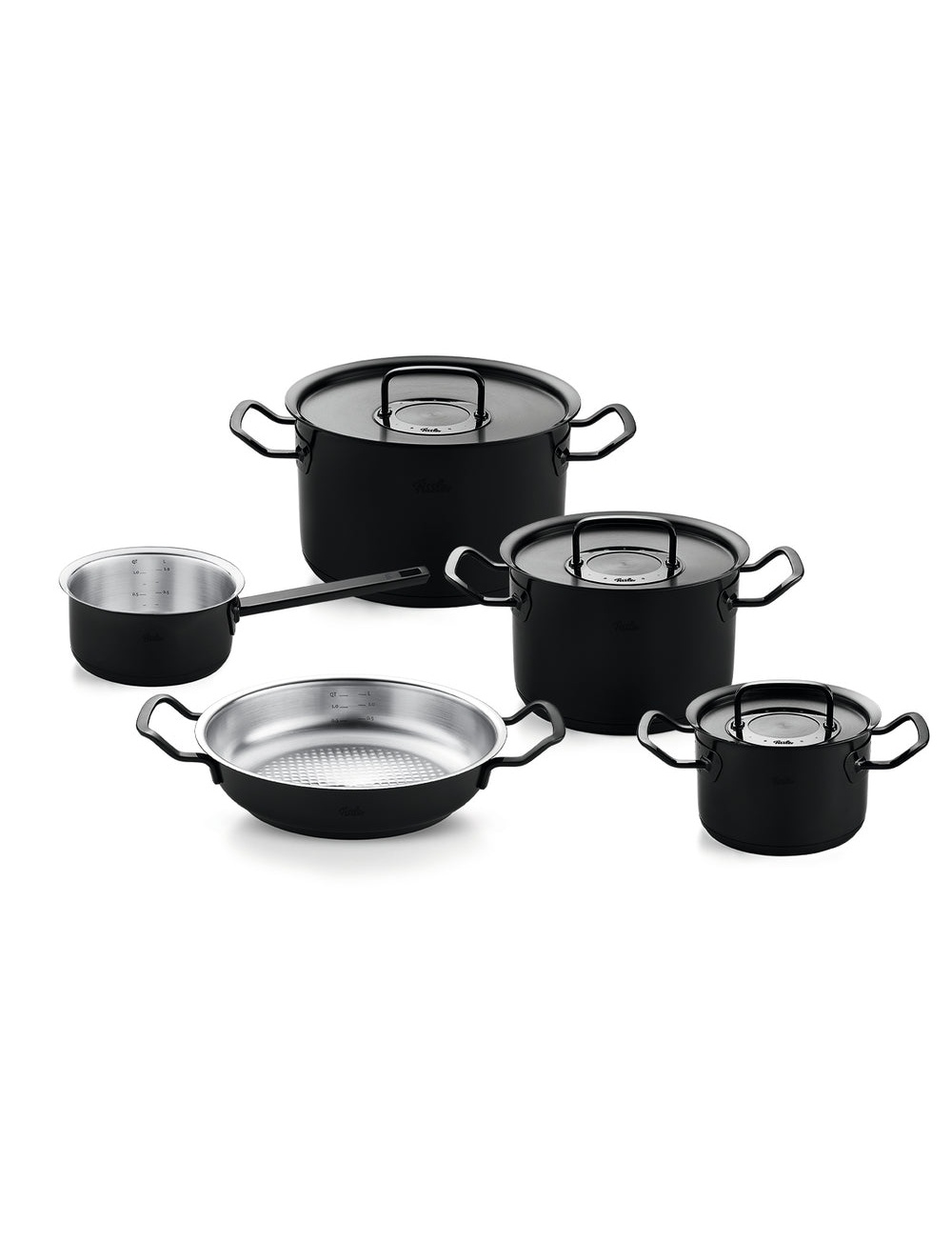 سرویس قابلمه ۵ تکه فیسلر مدل شدولاین لیمیتد ادیشن ۱۸۰ سالگی  Fissler Shadowline Cookware Set 5 pcs
