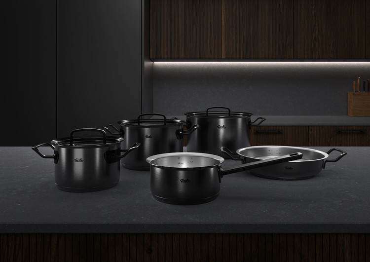 سرویس قابلمه ۵ تکه فیسلر مدل شدولاین لیمیتد ادیشن ۱۸۰ سالگی Fissler Shadowline Cookware Set 5 pcs